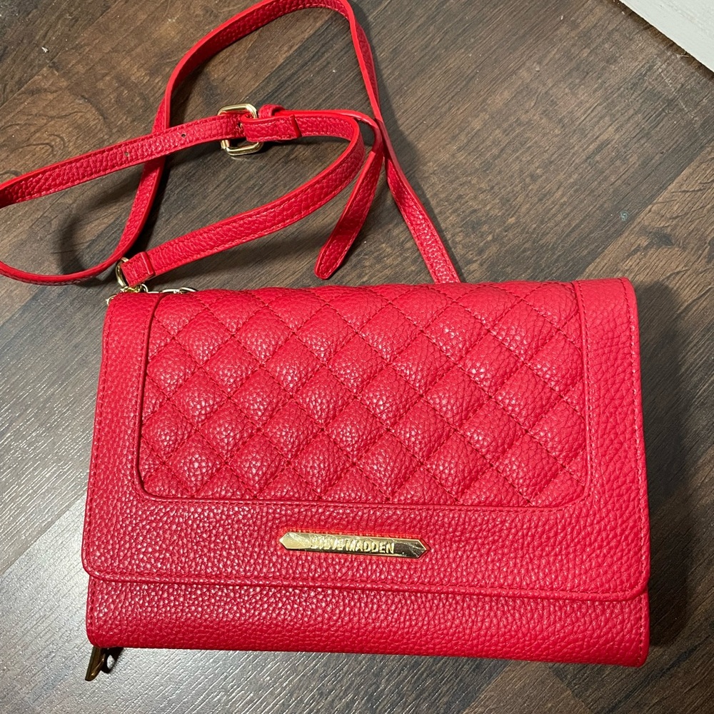 Red Wallet Crossbody